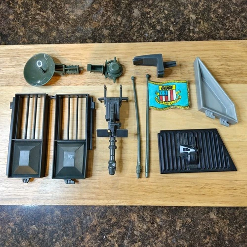Lot of 10 G. I. Joe Headquarter Pieces Parts Accessories 1983 Vintage Hasbro