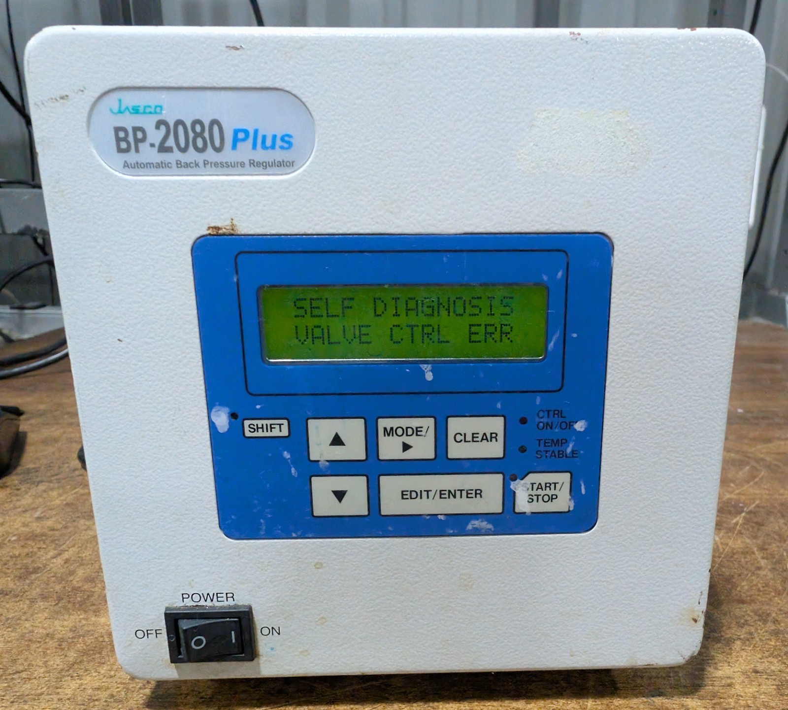 Jasco BP-2080 Plus Automatic Back pressure Regulator Power Tested