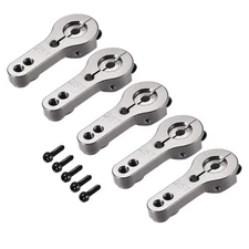 5Pcs 25T Aluminum M3 Threads Metal Arm for Futaba Savox RC Car Titanium