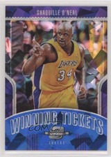 2018 Panini Contenders Optic Blue Cracked Ice Prizm Shaquille O'Neal #29 HOF d5c