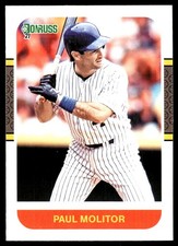 Paul Molitor 2021 Donruss #257 Brewers MLB READ FREE SHIPPING AutographDen