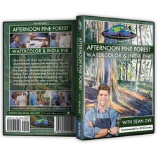 Sean Dye Watercolor India Ink Video Art Lessons DVD Afternoon Pine Forest