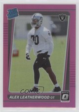 2021 Panini Donruss Rated Rookie Optic Holo Pink Preview Alex Leatherwood 0tj0