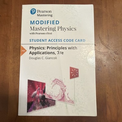 Modified Mastering Physics with Pearson eText Student Access code