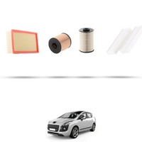 Hoffcar Set Service - 4 Filter FüR Peugeot 3008 2.0 HDI 110Kw Von 2009