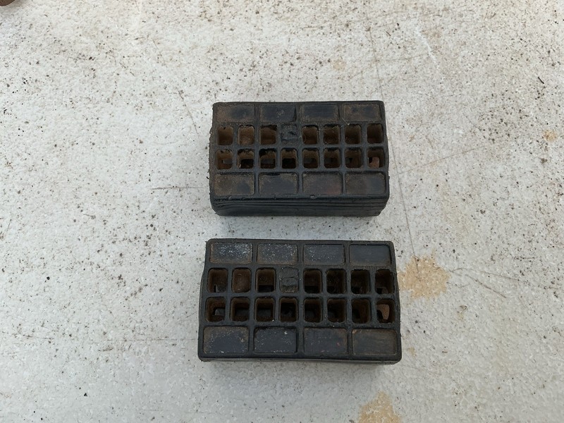 A PAIR OF PEDAL CAR HARD PLASTIC PEDALS ORIGINAL PART 