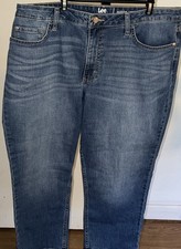 Riders by Lee Size 18m Blue Midrise Capri Jeans Medium Wash Women's