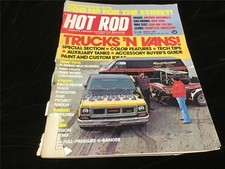 Hot Rod Magazine August 1974 Trucks 'N Vans! 500 HP for the Streets! Torn Cover