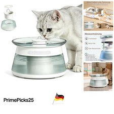 Katzen Trinkbrunnen kabellos 2,5L Glasdesign ...