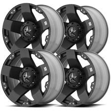 Set-4 Xd Series Xd775 Rockstar 18x9 5x55x5.5 0mm Matte Black Wheels Rims