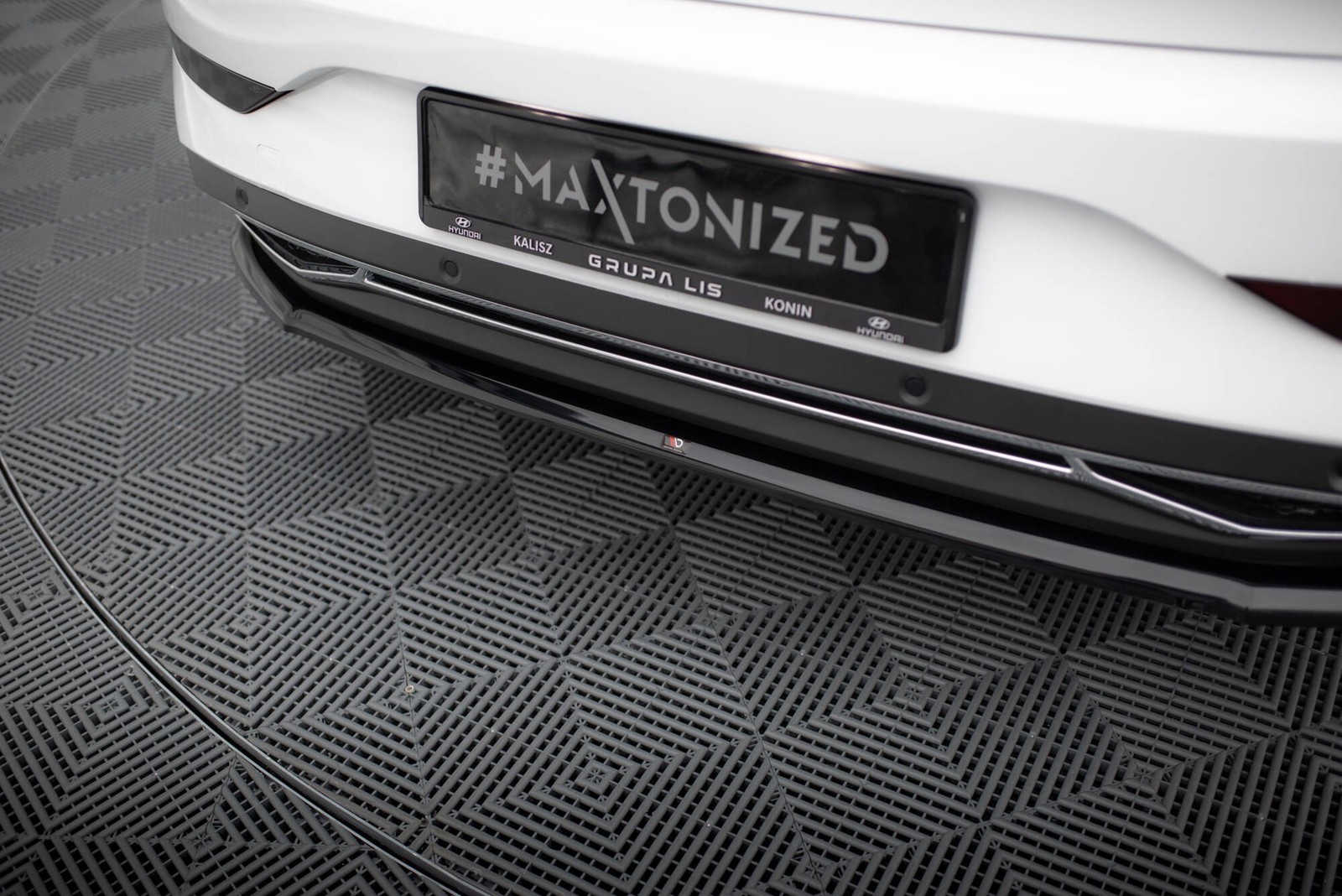 Arriere Splitter Hyundai I30 Mk3 Facelift Maxton pour Rénover et Protéger le Pare-Chocs Bas