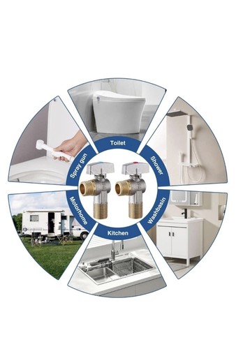 Brass Shut Off Valves Ideal for Kitchen and Bathroom Plumbing Hardware