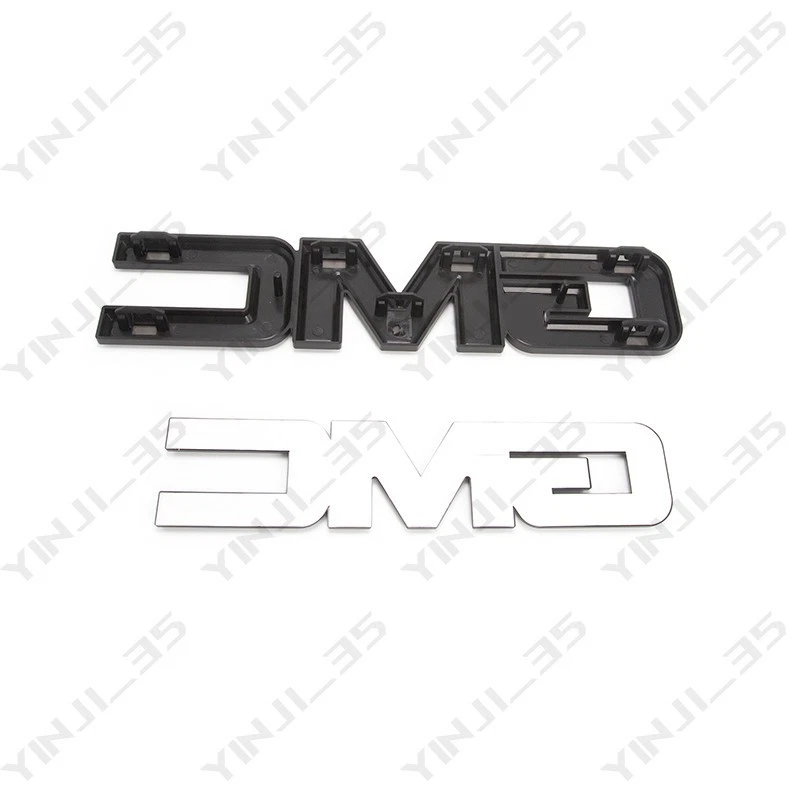 Emblema de puerta trasera de rejilla GM TODO negro para GMC Sierra 1500 2500HD 3500HD 2015-19 Foto 2 de 4