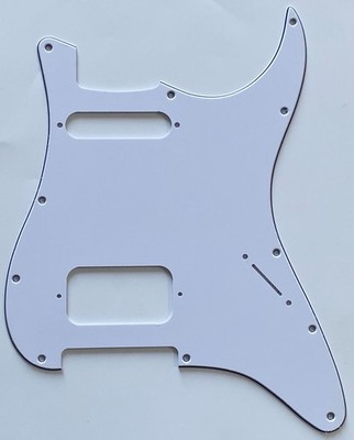 For Fit Fender Stratocaster 11 Screw Hole HS Humbucker Guitar Pickguard White
