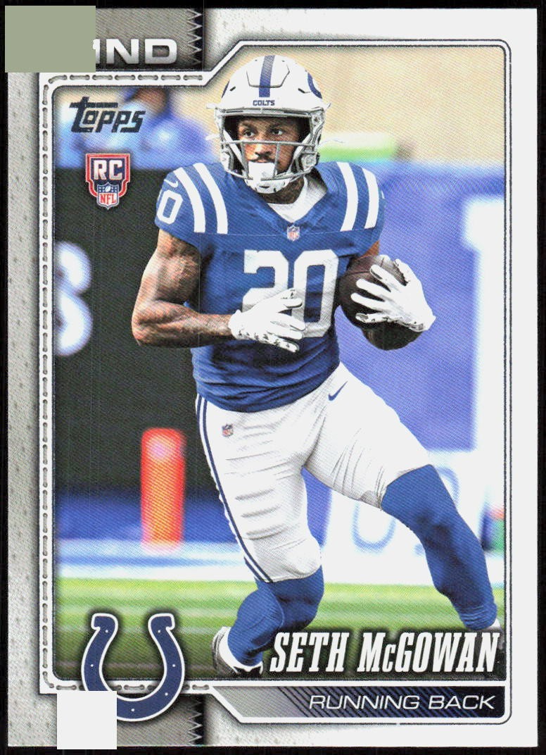  Seth Mcgowan RC 2026 Topps Flagship Football 