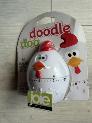 Joie MSC Doodle Doo Huhn 60 Minuten Küchentimer Neuheit Kochen Timer NEU