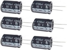 4700uF 50V 22X30mm 105C 5PCS Aluminum Electrolytic Capacitor 4700 MFD