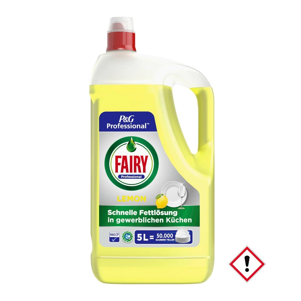 KÜCHENREINIGER Fairy Professionnel Liquide Vaisselle Concentré Citron Emballage 5 Litres