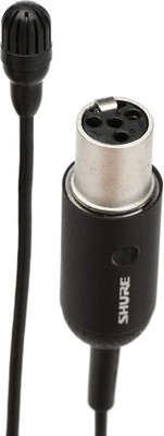 Shure TL47B/O TwinPlex Omnidirectional Subminiature Lavalier Microphone, Black,
