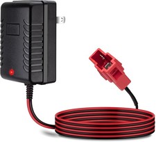 6V Kids Ride On Car Charger 6 Volt Battery Charger for Ride-On Toys Red Square P