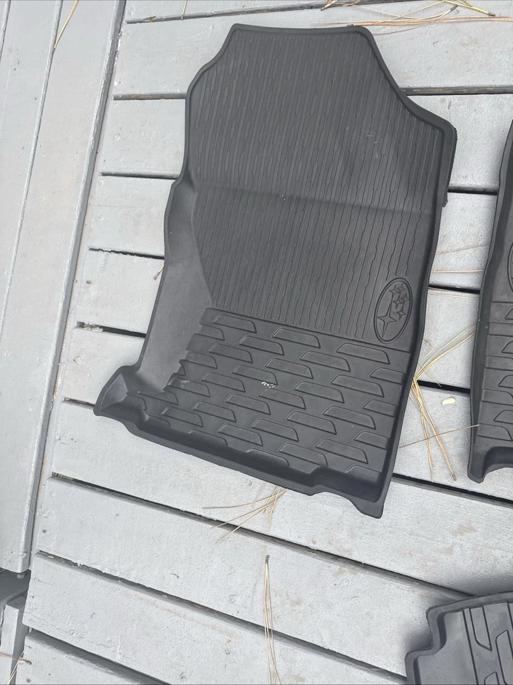 2020 Original Subaru Outback Original Black rubber  Floor Mats - Image 3 of 4
