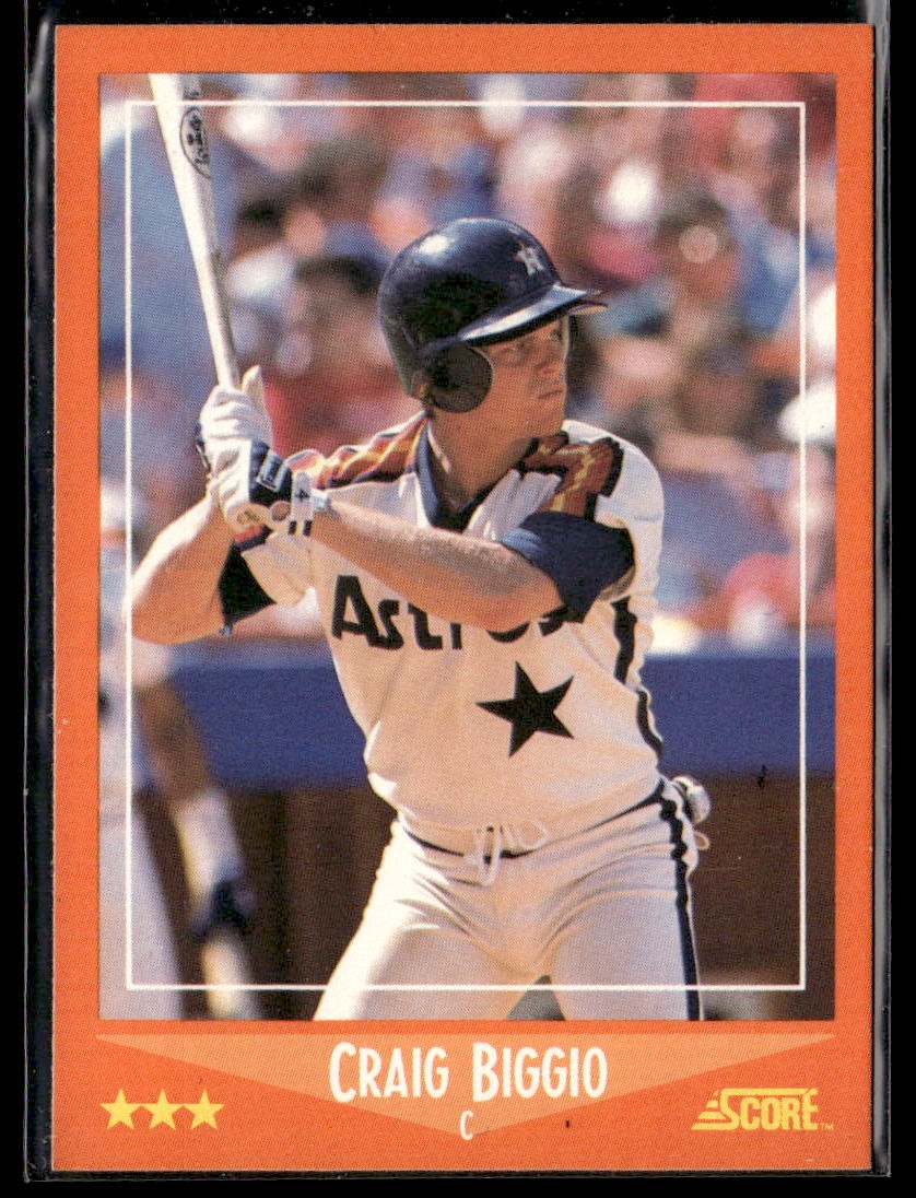 1988 Score Rookie & Traded #103T Craig Biggio HOF Rookie Card RC