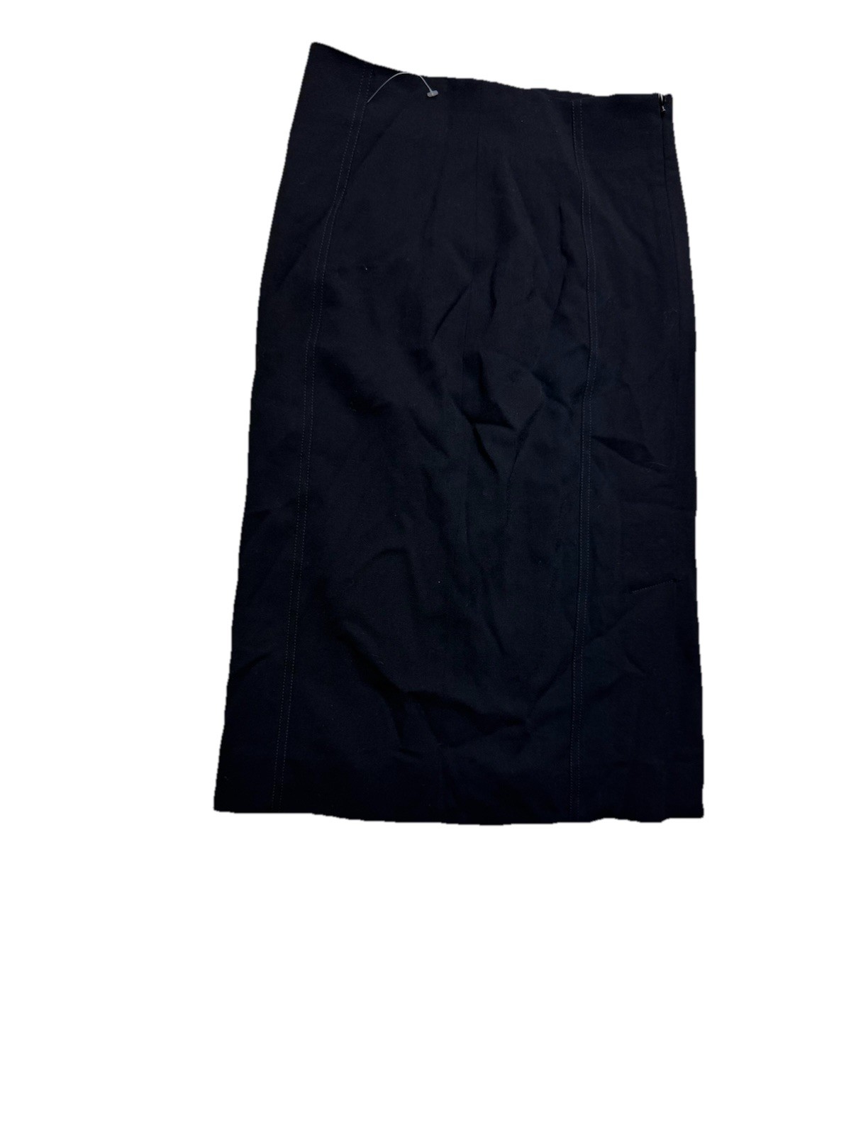 Gonna donna Yves Saint Laurent foderata con zip laterale lunghezza ginocchio matita nera taglia 36