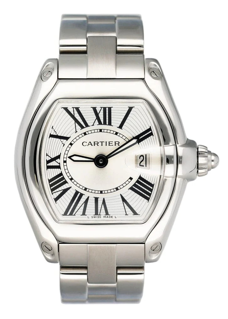 Cartier Roadster W62016V3 Stainless Steel Wristwatch for Women