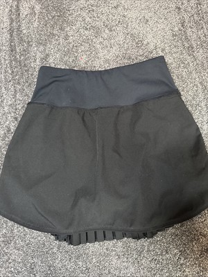 Baleaf women's SIZE  XS black athletic tennis golf skort skirt Running With Zip