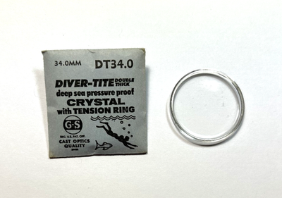 #ad DT 34.0 DIVERS ROUND PRESSURE PROOF WATCH CRYSTAL 34.0mm $8.99