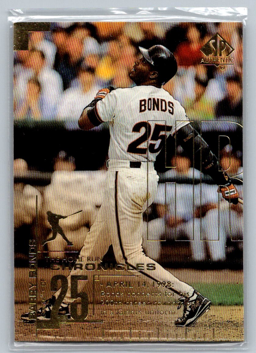 Barry Bonds #HR14 Baseball Cards 1999 SP Authentic Homerun Chronicles trading card — raw and PSA graded price guide
