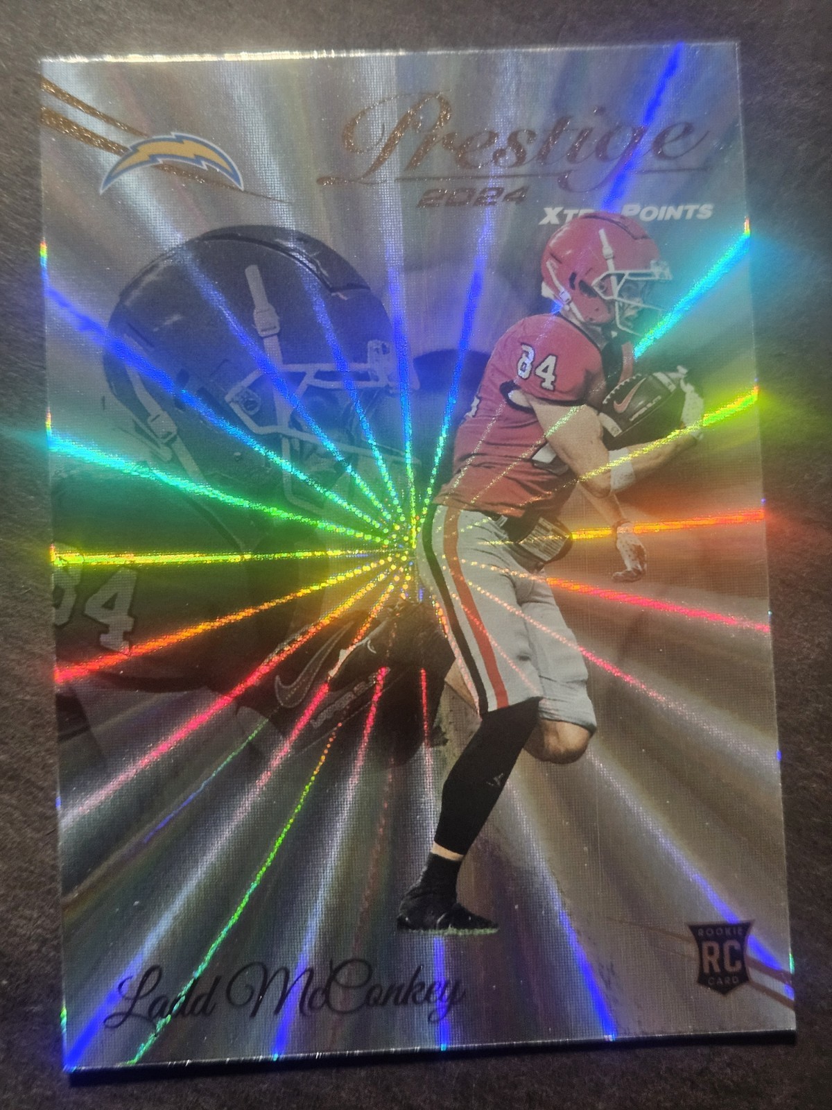 2024 Panini Prestige - Rookies Ladd McConkey #331 Xtra Points Sunburst (RC)