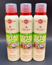 Old Spice Fiji Total Body Aluminum-Free Sensitive Deodorant Spray, 3.5oz-3 Pack