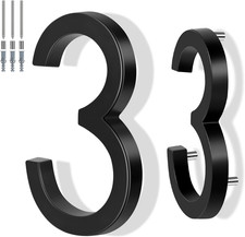 6 Inch Floating House Number Metal Modern Anti-Rust House Address Numbers