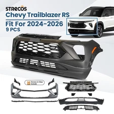 Front Bumper Cover Grille Assembly Grill Kit For 2024-2026 Chevy Trailblazer RS