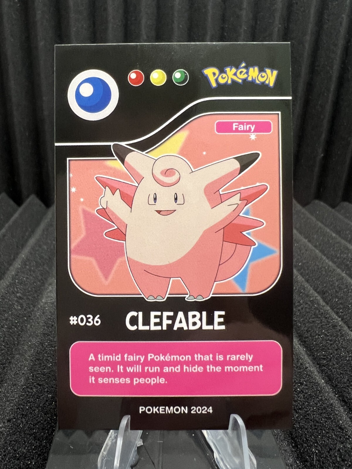 Clefable #36 - Pokedex Black Kanto 2024 - Pokemon Card NM