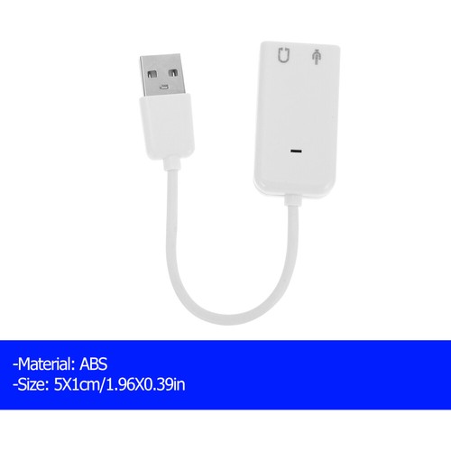 2pcs Laptop USB Sound Laptop External Sound Audio Adapter Sound for Computer - Photo 6/12