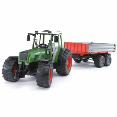 Bruder 02104 Fendt 209 S mit Bordwandanhänger Spielzeugautos Traktor 