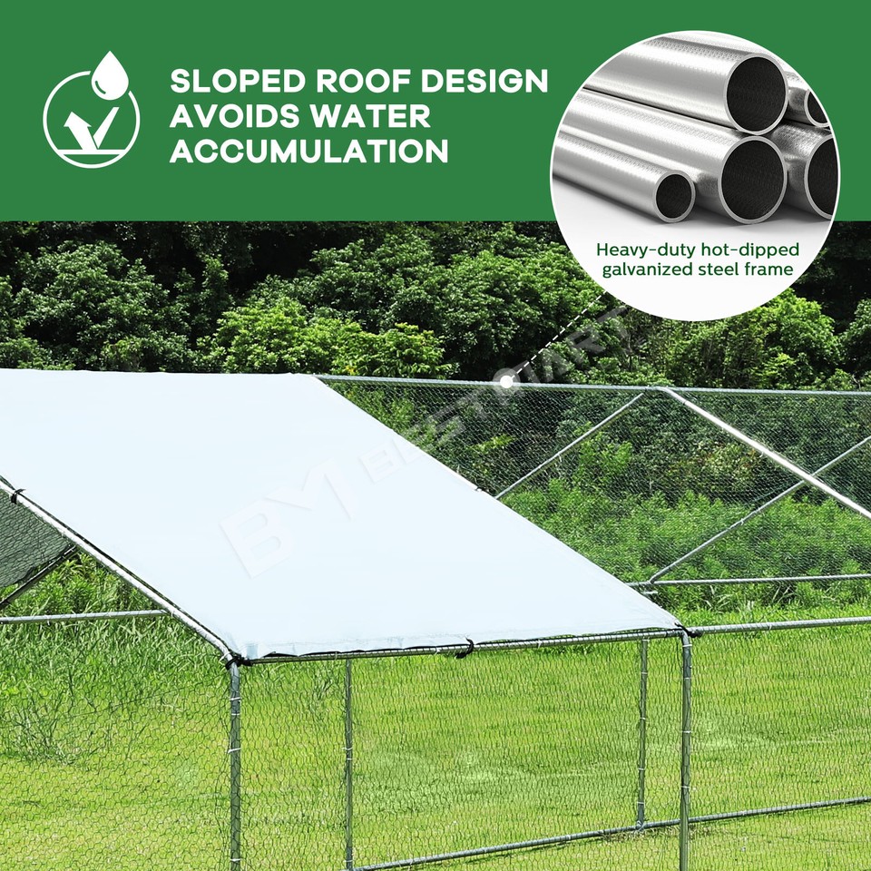 Chicken Coop Cat Dog Pet Enclosure Run Walk In Chook Bird Cage House