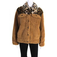 Click here for more details on Jocelyn Womens Camel Faux Fur...