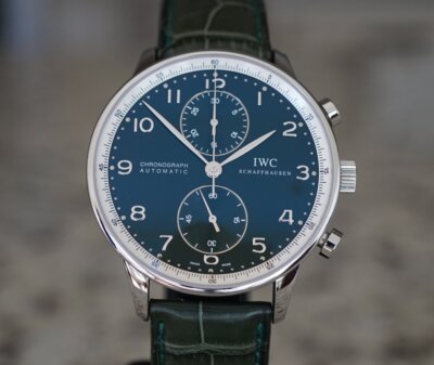 IWC Portuguese Chrono, Boris Becker Edn, Green, Ref: 3714-30, LE