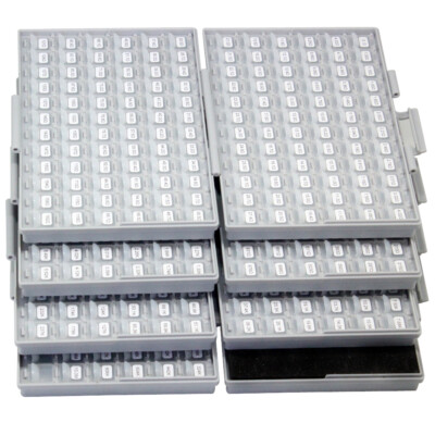 SMD SMT 0603 1% E96 Resistor kit 491 Values X 100pc ROHS filled in 4 BOX-ALL 
