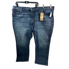NWT Levis 559 Stretch Straight Denim Blue Jeans Med Wash 52x30 MSRP 69.50