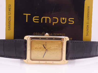 CORUM BARREN BANK OF SWITZERLAND FULL SET NOS 10GR 24KT GOLD 999,9 DIAL MANUAL