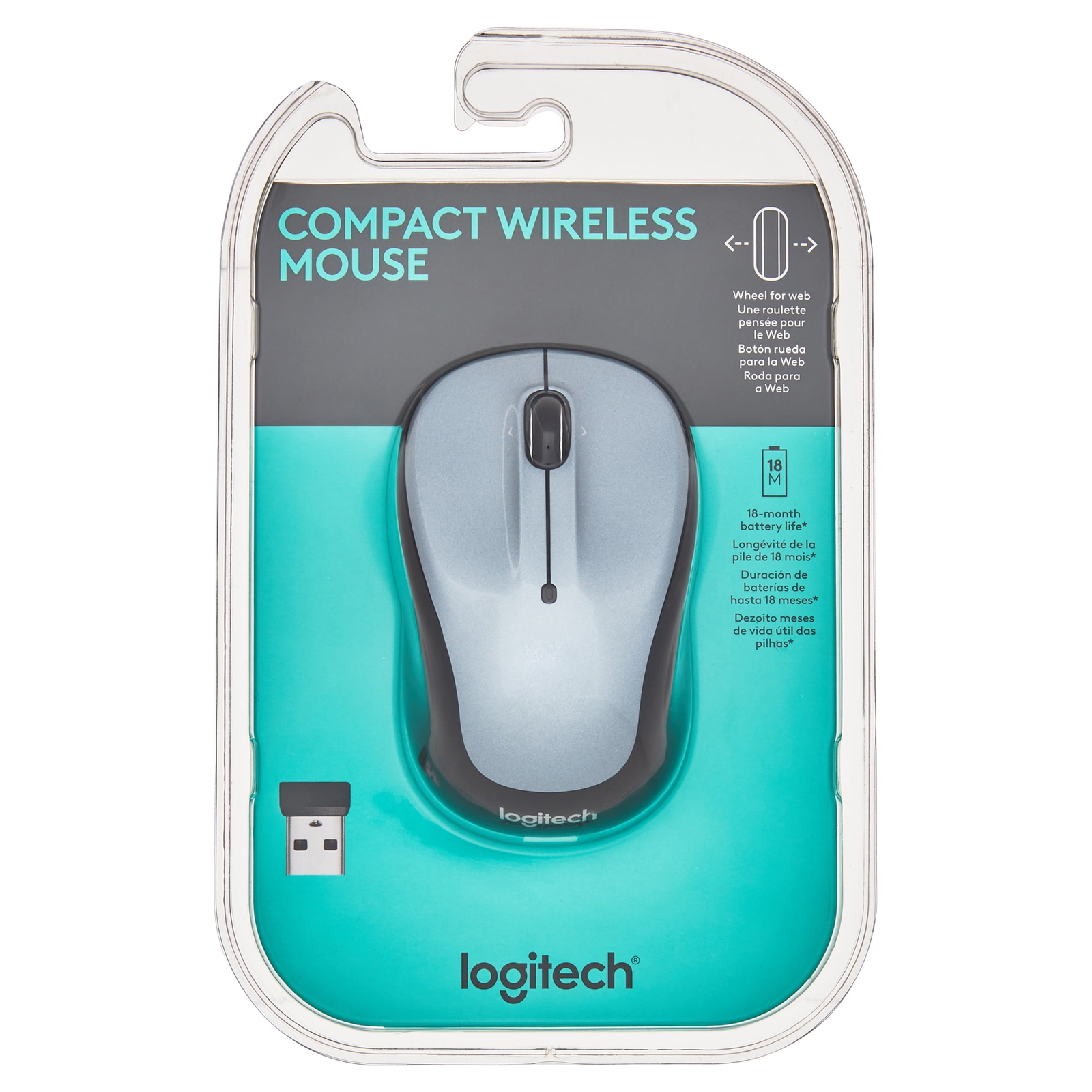 Logitech Compact Wireless Mouse in Exclusive Gray Finish