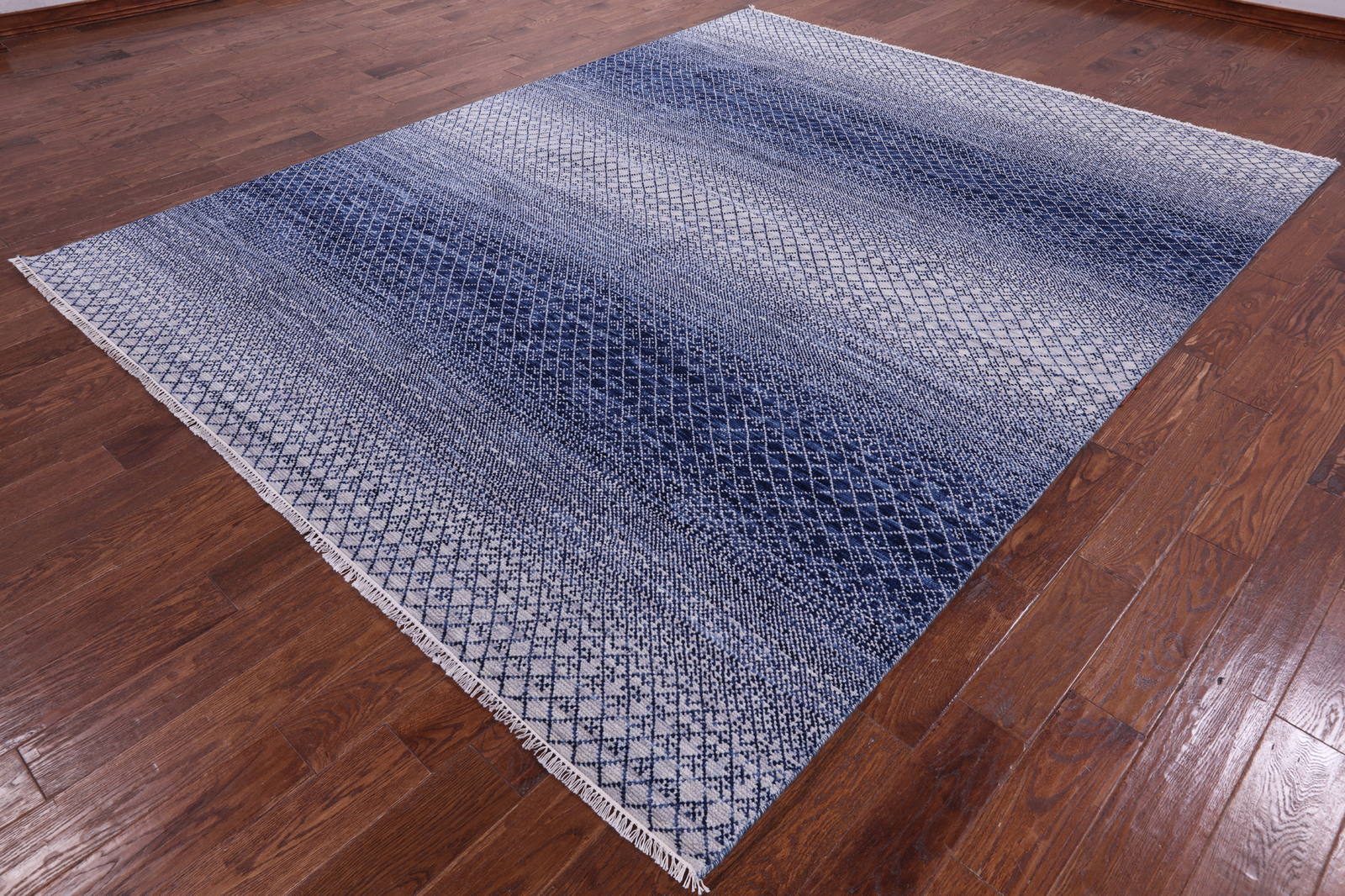 8' 1" X 10' 4" Savannah Grass Hand Knotted Wool Rug - Q13256