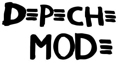 Depeche Mode Logo VINYL DECAL  electronic music, Essex, band, guitar