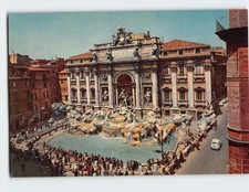 Postcard Trevi Fountain Rome Italy