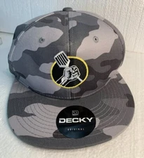 Decky Spatula In Hand Logo PATCH Camo Snapback Hat  Mens OSFA