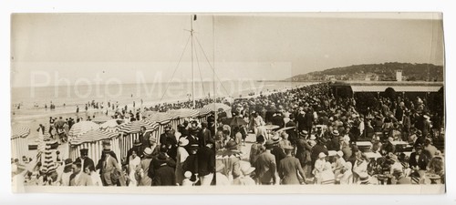 Photo Ancienne Meurisse 1930 - Hippisme Grand Prix Deauville - Arrivée De Rieur - Tirage